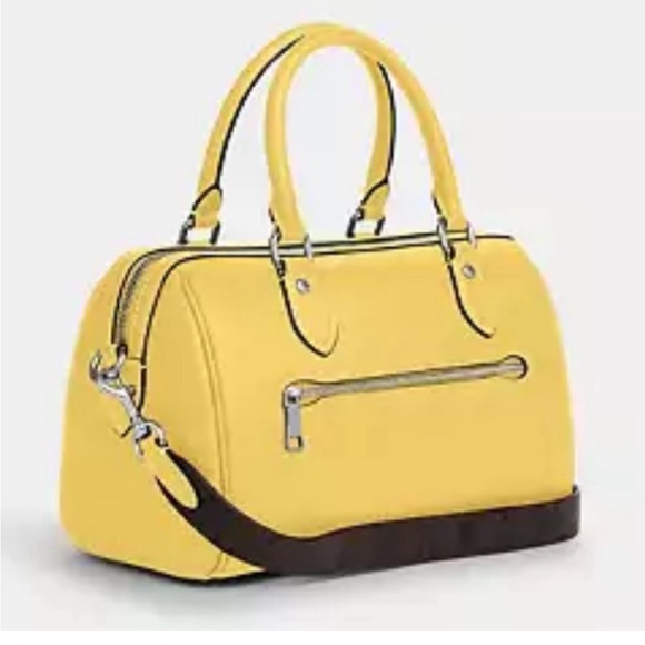 NWT Yellow Coach Rowan Satchel - Picture 3 of 5